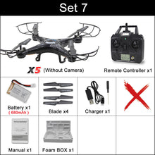 X5C RC Drone with 720P HD Camera Remote Control Quadcopter Helicopter 2.4G Profissional Dron or X5 Drones without camera