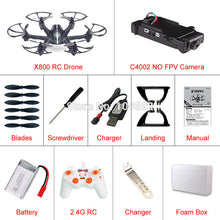 Free Shipping MJX X800 2.4G 4CH 6-Axis UAV Quadcopter RTF Drone RC Helicopter Can Add C4005 WIFI FPV Camera & C4002 VS H20 H107D